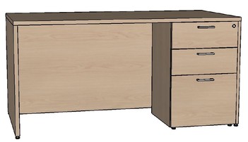 Premiere Single Pedestal Desk